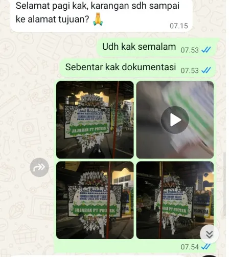 Pengiriman Papan Bunga Selamat Sukamanah Jambe