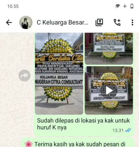 Pengiriman Papan Bunga Duka Sukamanah Jambe